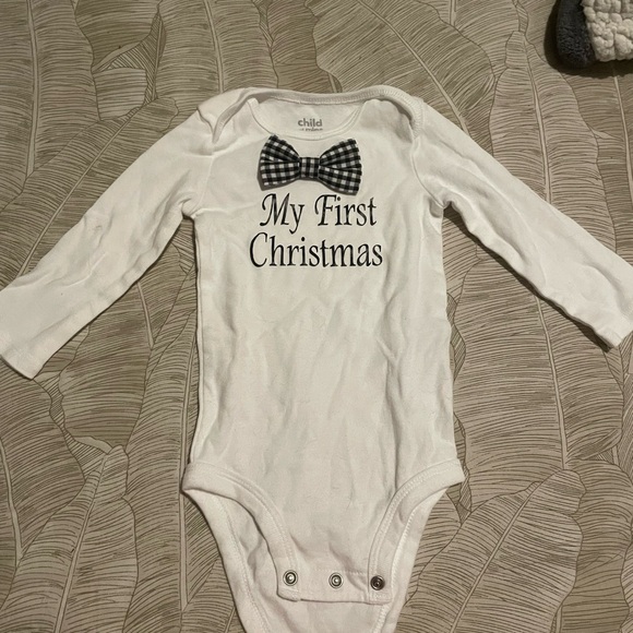 Carter's Other - Carter's White 'My First Christmas' Bodysuit with Bow Tie